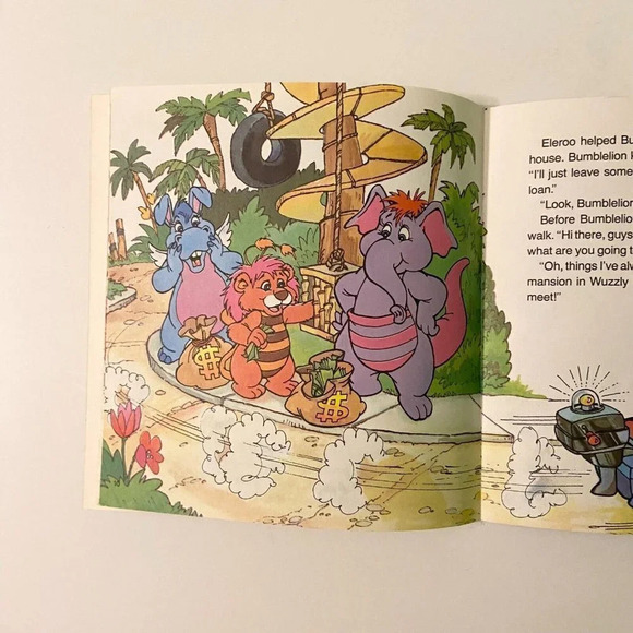 Vintage 1985 Disneys Wuzzles Bumblelions Funny Money Read  Along Book Only - Picture 11 of 15